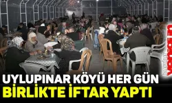 Uylupınar köyünde vatandaşlar her gün iftarı birlikte yaptı