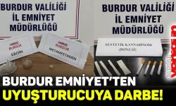 Burdur'daki operasyonda çok sayıda uyuşturucu madde ele geçirildi