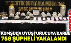 Komşudaki uyuşturucu operasyonlarında 758 şüpheli yakalandı