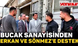 Bucak Sanayisinden Erkan ve Sönmez'e destek