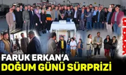 Faruk Erkan'a doğum günü sürprizi