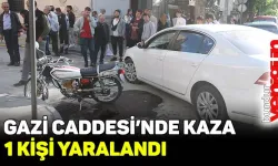 Gazi Caddesi'nde trafik kazası: 1 yaralı