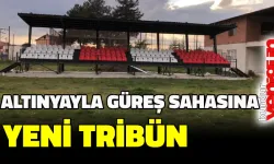 ALTINYAYLA GÜREŞ SAHASINA YENİ TRİBÜN