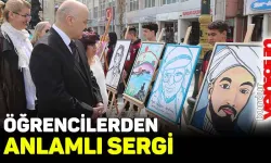 Burdur'da lise öğrencileri, depremzedeler için resim sergisi açtı