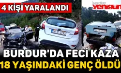 Bucak'ta Kaza: 18 Yaşındaki Genç Öldü, 4 Kişi Yaralandı