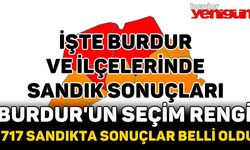 Burdur'da 717 Sandıkta Sonuçlar Belli Oldu