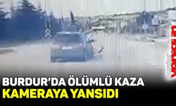 Motosiklet sürücüsünün öldüğü kaza kameraya yansıdı