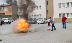 Tarım İl Müdürlüğünde yangın tatbikatı yapıldı