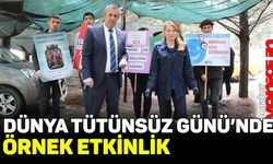Dünya tütünsüz gününde öğrencilerden örnek etkinlik