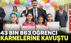 Burdur'da 43 bin 863 öğrenci karnelerine kavuştu