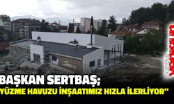 Başkan Sertbaş:’’Yüzme Havuzu İnşaatımız Hızla İlerliyor’’