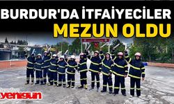 Burdur'da İtfaiyeciler Mezun Oldu