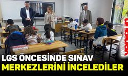 LGS öncesinde sınav merkezlerini incelediler