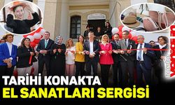 Tarihi konakta el sanatları sergisi