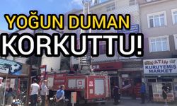 Burdur'da binadan yükselen dumanlar korkuttu!