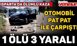 Otomobil ile pat pat çarpıştı: 1 ölü, 3 yaralı