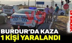 Burdur'da bir başka kaza: 1 kişi yaralandı