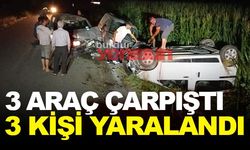 Burdur'da kaza 3 yaralı