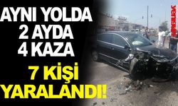 Aynı yolda 2 ayda dört kaza: 7 yaralı