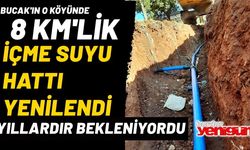 8 Km'lik İçme Suyu Şebekesi Tamamlandı