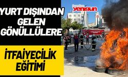 Yurt dışından gelen gönüllülere itfaiyecilik eğitimi