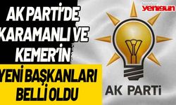 AK Parti Karamanlı ve Kemer ilçe başkanları belli oldu