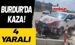 Burdur'da kaza! 4 kişi yaralandı