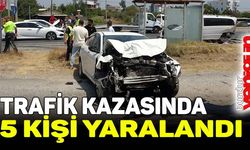 Trafik kazasında 5 kişi yaralandı