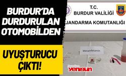 Burdur’da durdurulan otomobilden uyuşturucu çıktı