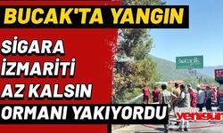 Bucak Kent Ormanı'nda Yangın Büyümeden Söndürüldü