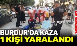 Burdur'da kaza 1 kişi yaralandı