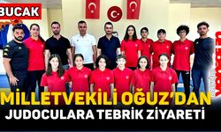 MİLLETVEKİLİ OĞUZ’DAN JUDOCULARA TEBRİK ZİYARETİ