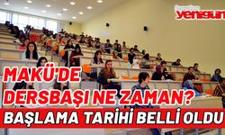 MAKÜ'de eğitim-öğretimin başlama tarihi belli oldu