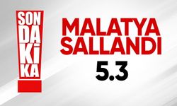 Malatya'da 5.3 büyüklüğünde deprem