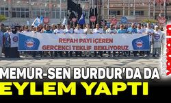 Memur-Sen, Burdur'da da eylem yaptı