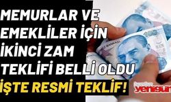 Memur ve memur emeklileri için ikinci zam teklifi belli oldu