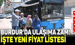 Burdur'da halk otobüslerine zam!