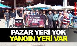 CHP BURDUR KADIN KOLLARI: "PAZAR YERİ YOK YANGIN YERİ VAR"