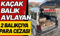 Kaçak balık avlayan 2 balıkçıya para cezası