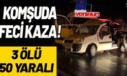 Denizli'de bir kaza daha! 3 ölü, 50 yaralı