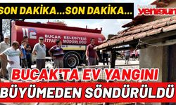 Bucak'ta Yangın Büyümeden Söndürüldü