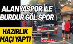 Alanyaspor ile Burdur Göl Spor hazırlık maçı yaptı