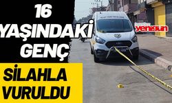 16 yaşındaki genç silahla vuruldu