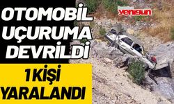 Otomobilin uçuruma devrildiği kazada 1 kişi yaralandı