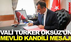 Vali Türker Öksüz;' Burdurlu Hemşehrilerimin Mevlid Kandili'ni tebrik ederim'