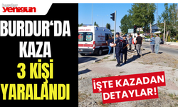 Burdur'da kaza: 3 yaralı