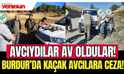 Burdur’da kaçak avcılara 41 bin TL Ceza