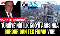 Türkiye'nin İlk 500'ünde Burdur'dan Tek Firma: As Çimento A.Ş.