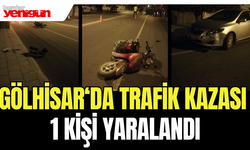 Gölhisar'da Trafik Kazası: 1 Kişi Yaralandı