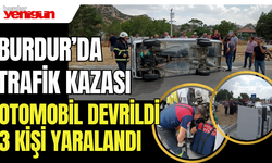 Burdur'da kaza! 3 kişi yaralandı